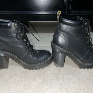 AVERIL WOMEN'S LEATHER HEELED ANKLE BOOTS